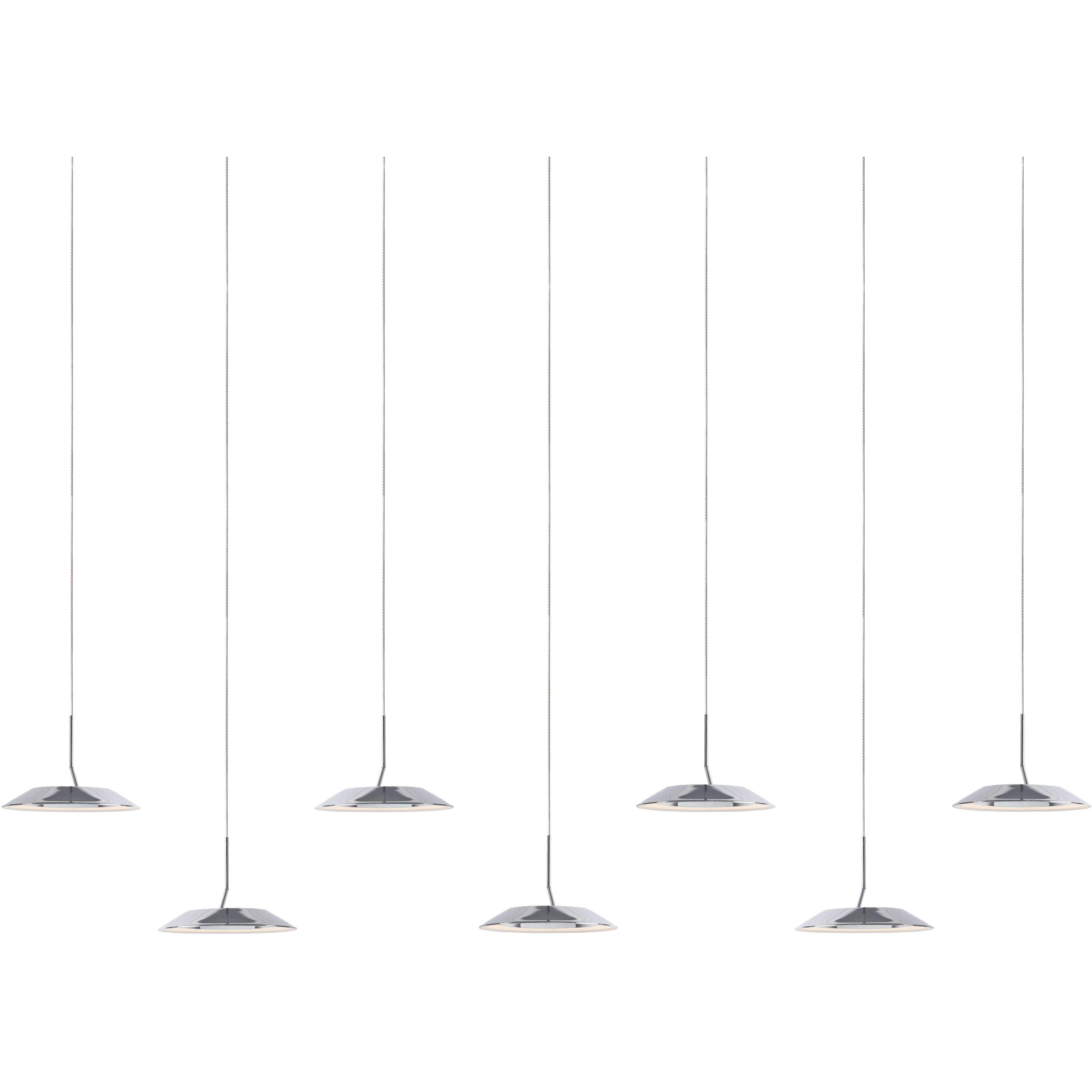 Royyo LED 6.5 inch Chrome Pendant Ceiling Light
